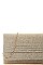 FASHION SILKY WRINKLED PARTY CHAINED CLUTCH