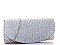 FASHION SILKY PARTY CHEVRON CHAINED CLUTCH