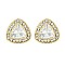 TRENDY TRIANGLE SHAPED CZ STUD EARRING SLJCE1054