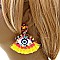Original Thread Tassel Rhinestone Evil Eye Earrings MH-JCE1082