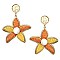 Lovely Straw and Thread Flower Earrings MH-JCE1295