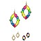 OPEN-CUT NEON THREAD EARRING