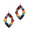 OPEN-CUT NEON THREAD EARRING