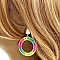 ROUND NEON THREAD BOHO EARRING