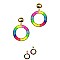 ROUND NEON THREAD BOHO EARRING