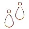 RHINESTONE OPEN-CUT TEARDROP EARRINGS