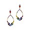 RHINESTONE TEARDROP DANGLE EARRINGS