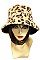 Trendy Leopard Fur Bucket Hat