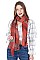PACK OF 12PCS ASSORTED COLOR FASHION OBLONG SCARVES