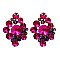 TRENDY DIAMOND SHAPE STONE POST EARRING SLJE2079