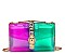 Buckel Accented Multi-colores Jelly Medium Shoulder Bag