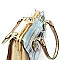 Michelle Obama Rhinestone Closure Satchel & Wallet Set Handbag