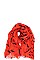 CHIFFON MUSTACHE PRINT SCARF