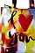 FASHION I LOVE YOU COLORFUL SIMPLE TOTE BAG