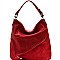 Asymmetrical Pocket Layer Perforated Hobo MH-JN0001
