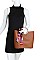 STYLISH SCARF ACCENT TOTE BAG