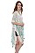 Abstract Print Tasseled Kimono