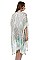 Abstract Print Tasseled Kimono