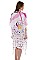 Bold Flamingo and Abstract Print Cover-Up Kimono