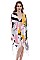 Abstract Print Long Light Topper Kimono