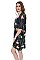 Flamingo Print Light Kimono