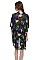 Flamingo Print Light Kimono
