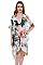 Floral Print Side Slit Long Kimono