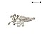 FASHIONABLE STONE PEARL FLORAL BROOCH SLJP4979