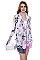 Framed Floral Print Oblong Scarf