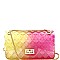 Medium Translucent Embossed Jelly Shoulder Bag