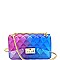 2-Way Small Translucent Embossed Jelly Shoulder Bag