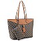 2-in-1 Stylish Monogram Shopper Wallet Set