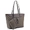 2-in-1 Stylish Monogram Shopper Wallet Set