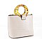 FASHION ACETATE HANDLE CROSS BODY BAG