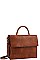 SQUARE CLASSY FLAP SATCHEL WITH LONG STRAP