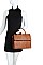 SQUARE CLASSY FLAP SATCHEL WITH LONG STRAP