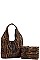 2IN1 FASHION TASSEL ACCENT HOBO BAG WITH LONG STRAP