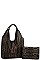2IN1 FASHION TASSEL ACCENT HOBO BAG WITH LONG STRAP
