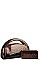 LEOPARD GRADIENT HANDBAG WITH WALLET