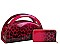 LEOPARD GRADIENT HANDBAG WITH WALLET