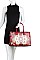 3 IN 1 MOROCCAN GLOSSY SATCHEL WITH WALLET