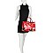 Glossy Flower Printed 3-in-1 Satchel