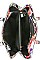 3IN1 TRENDY OBAMA PRINT ART SATCHEL CROSS BODY AND WALLET SET