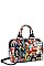 3IN1 OBAMA PAINTING ART BOSTON BAG AND CLUTCH SET