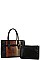 2IN1 STYLISH MULTI TONE SATCHEL WITH LONG STRAP