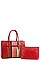 2IN1 STYLISH MULTI TONE SATCHEL WITH LONG STRAP