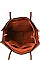 2IN1 STYLISH MULTI TONE SATCHEL WITH LONG STRAP