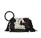 Calf Hair Cow Printed Fringe Cuff Handle Clutch