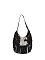 Calf Hair Cow Printed Fringe Hobo