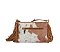 Calf Hair Cow Printed Fringe Crossbody Bag